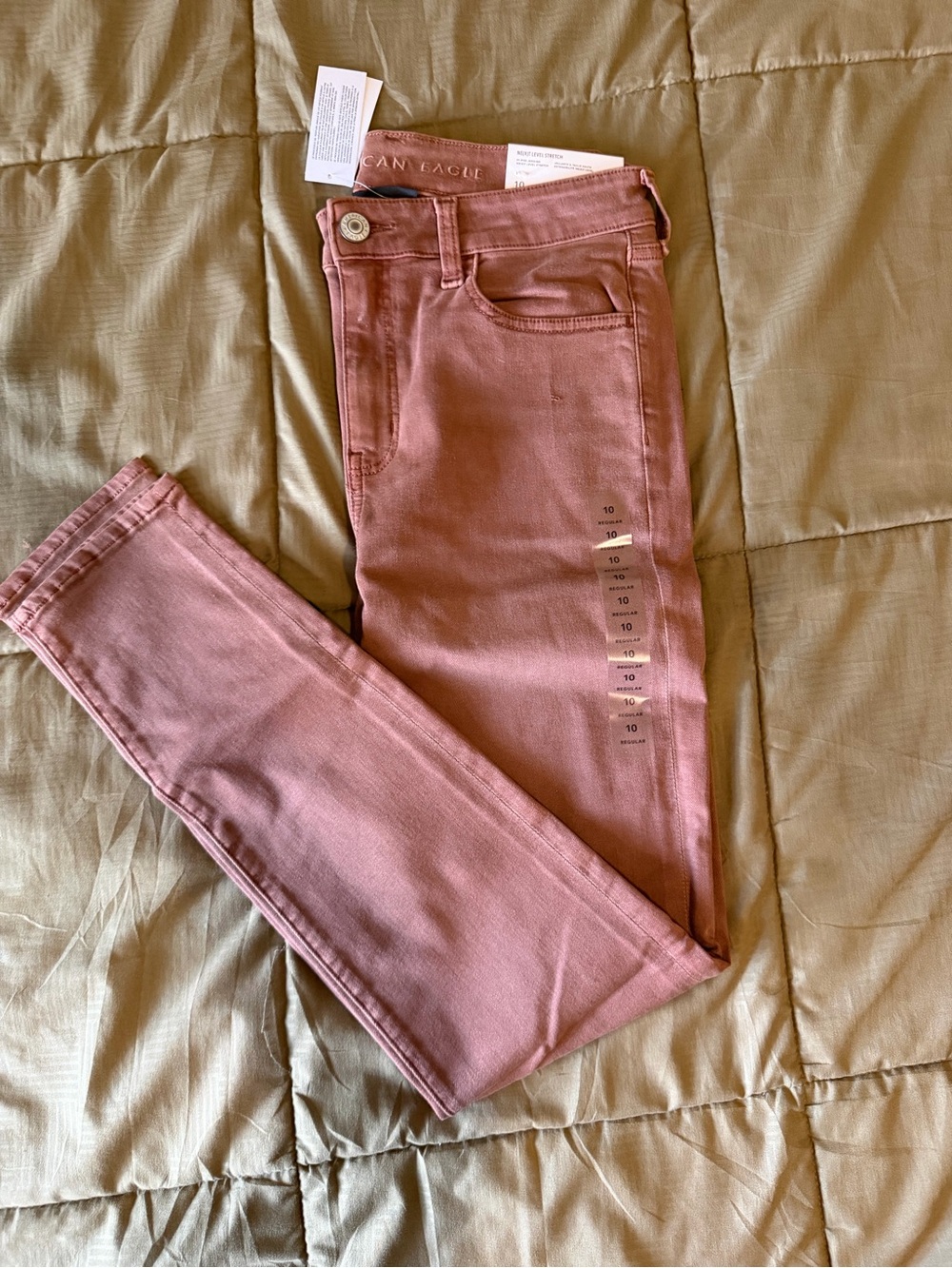 American Eagle AE Ne(x)t Level High-Waisted Jegging: Brown